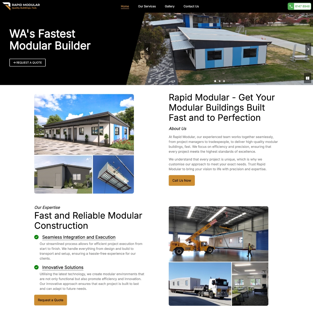 Modular Construction Website